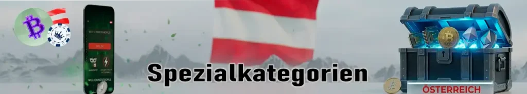 Zusätzliche Spielkategorien und Spezialspiele in Krypto Casinos.