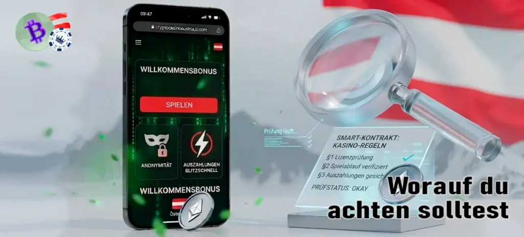 Wichtige Sicherheitskriterien für die Auswahl eines Krypto Casinos.